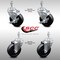 Service Caster 4 Inch SS Soft Rubber Wheel Swivel 10mm Threaded Stem Caster Brake SCC, 2PK SCC-SSTS20S414-SRS-M1015-2-TLB-2 - alternate 1